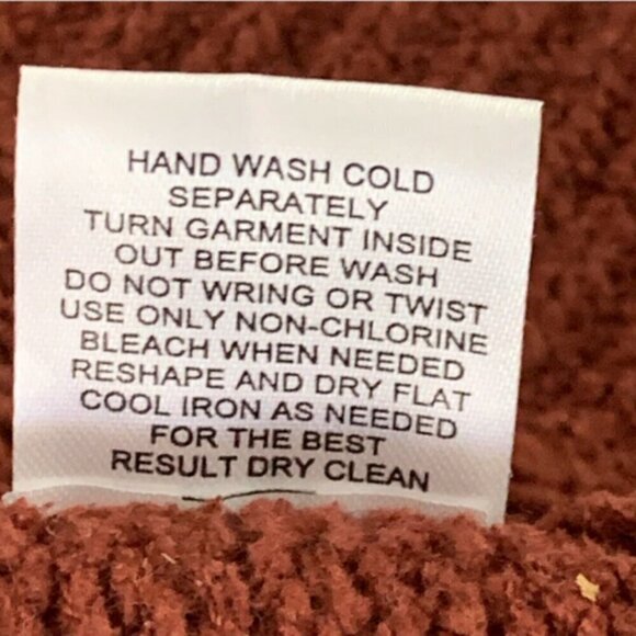 Hippie Rose Long Knit Cardigan Rust Size M #90E - Picture 8 of 8